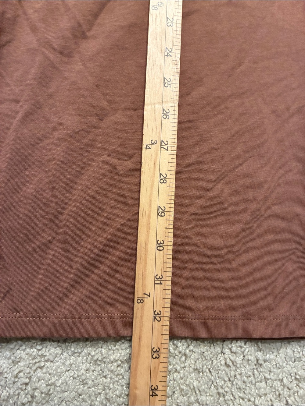 Old Navy Sleeveless “Vintage” Chestnut Brown Shift Mini Dress Size Petite Small - Picture 8 of 8